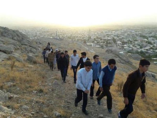 کوهنوردی طلاب شهرستان خدابنده+تصاویر