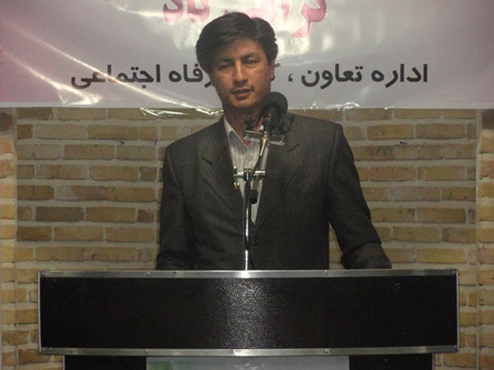 سخنرانی ریاست شبکه بهداشت شهرستان خدابنده قبل از خطبه های نماز جمعه