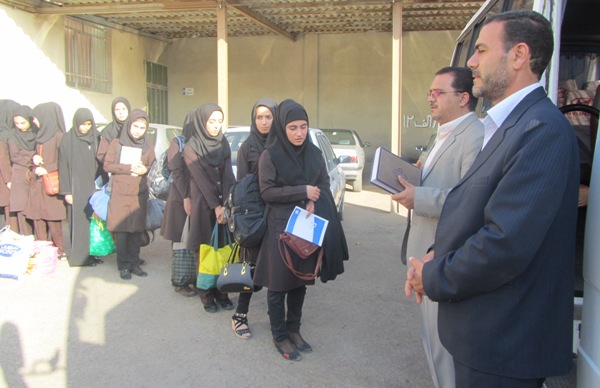اعزام دانش آموزان دختر شهرستان خدابنده به اردوی بنیاد علوی