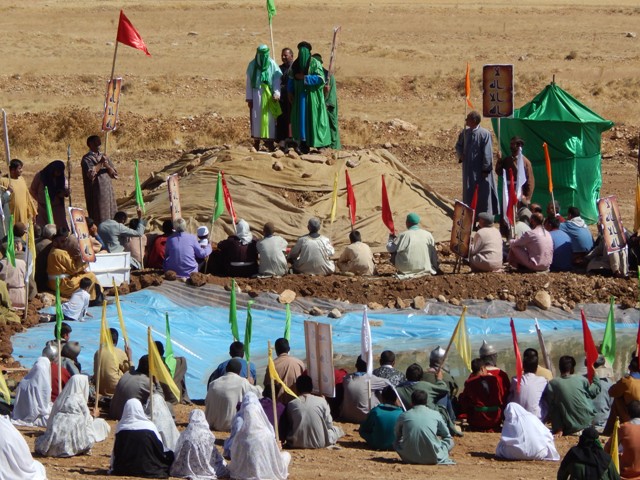 بازنمائی واقعه غدیر در خدابنده+ گزارش تصویری