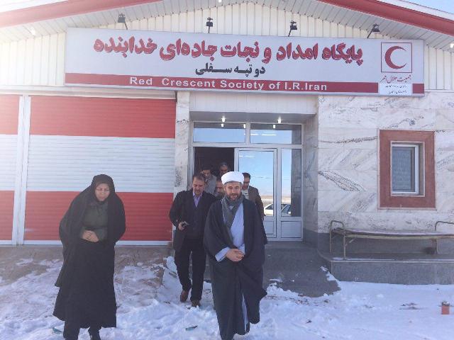 کوتاهی مسئولان در زمان بحران پذیرفته نیست/بازدید مسئولان خدابنده از مراکز امدادی زمستانی+تصاویر