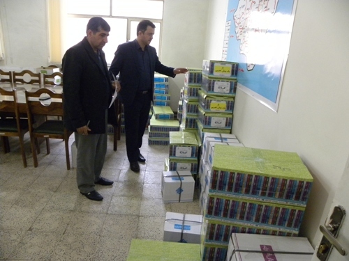 توزیع کتب اهدایی بنیاد علوی در مدارس شهرستان خدابنده