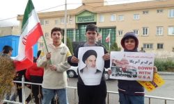 شکوه حضور قیداری‌ها در راهپیمایی13 آبان+فیلم