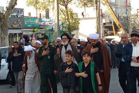 عزاداری خدابنده‌ای ها در روز شهادت امام صادق (ع)+عکس و فیلم