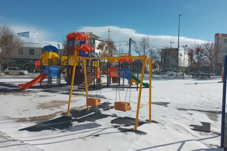 بارش اولین برف زمستانی در خدابنده+عکس