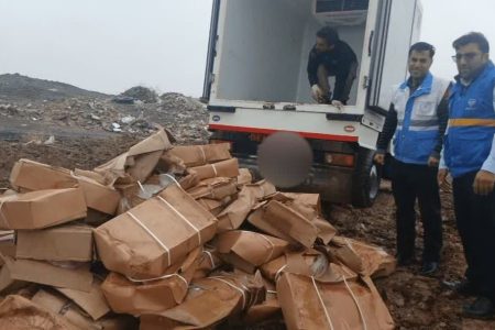 توقیف و معدوم‌سازی یک تُن جگر فاسد در خدابنده