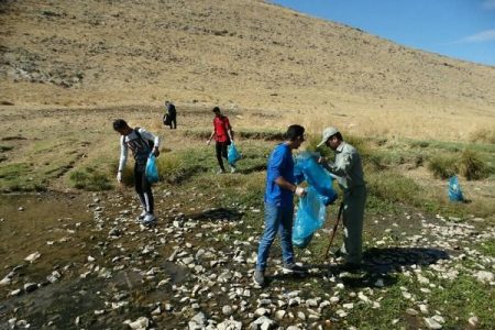 پاکسازی طبیعت پارک کوهستان قیدار