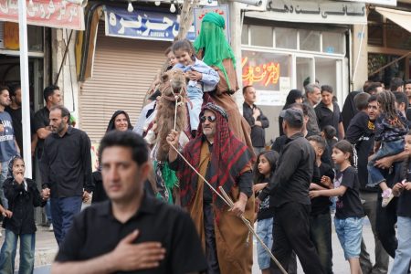 کاروان نمادین اسرای کربلا در خدابنده+عکس
