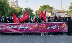 خروش بانوان «فاطمی و زینبی» در شهر قیدار+عکس و فیلم